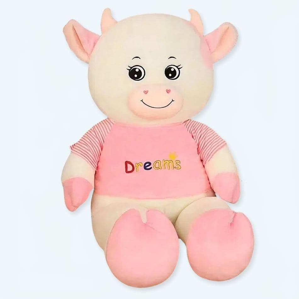 Giant Pink Cow Plush