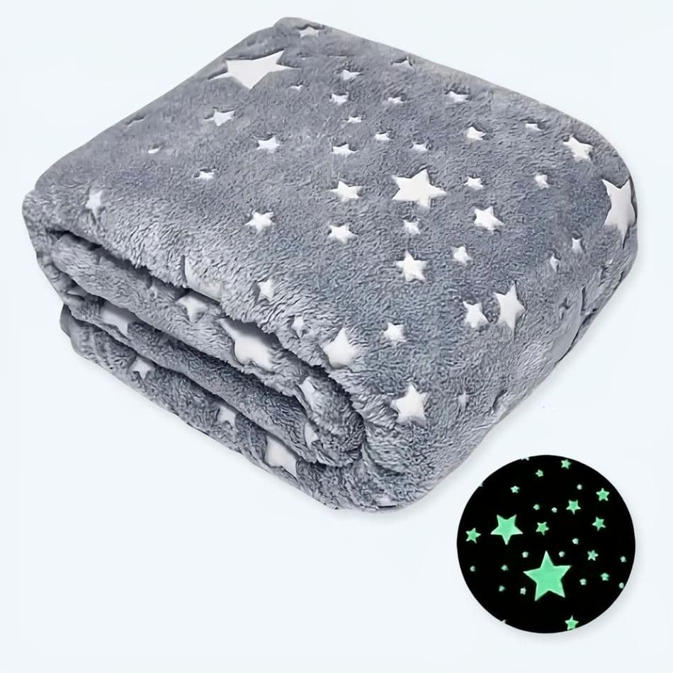 Glow-in-the-Dark Plaid Star Decals