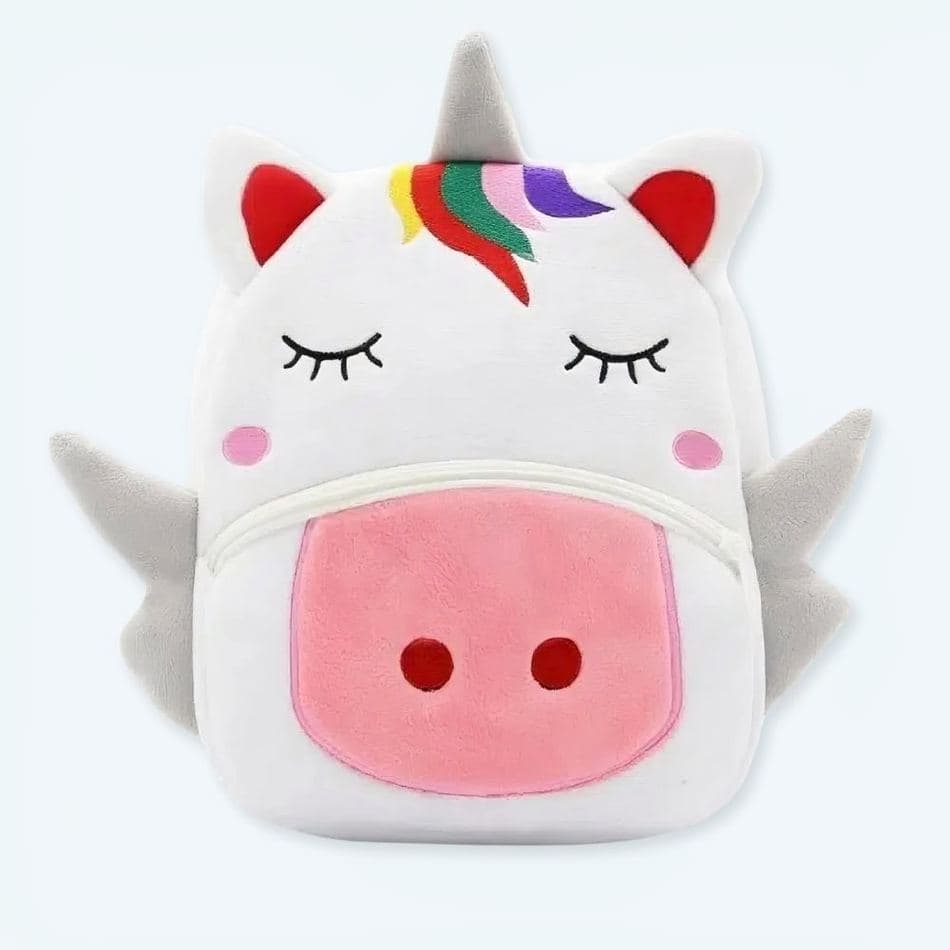 White Unicorn Plush Backpack